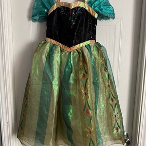 Disney Ana Princess Costume Dress - Black and Teal